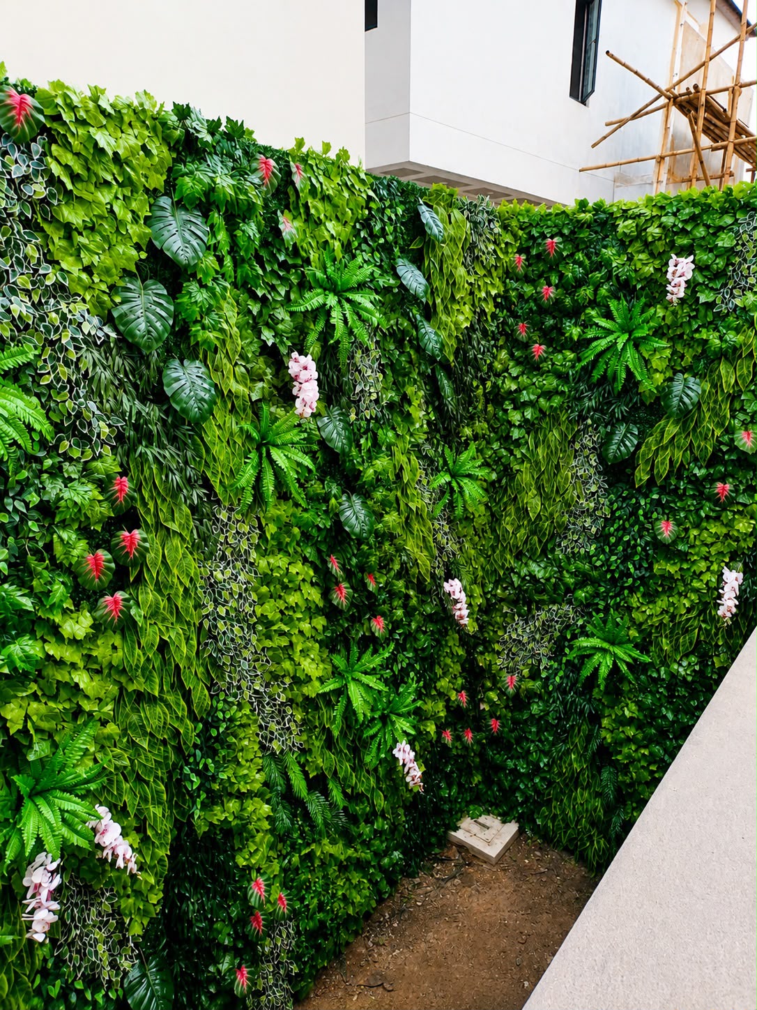Vertical garden sintetis tropical