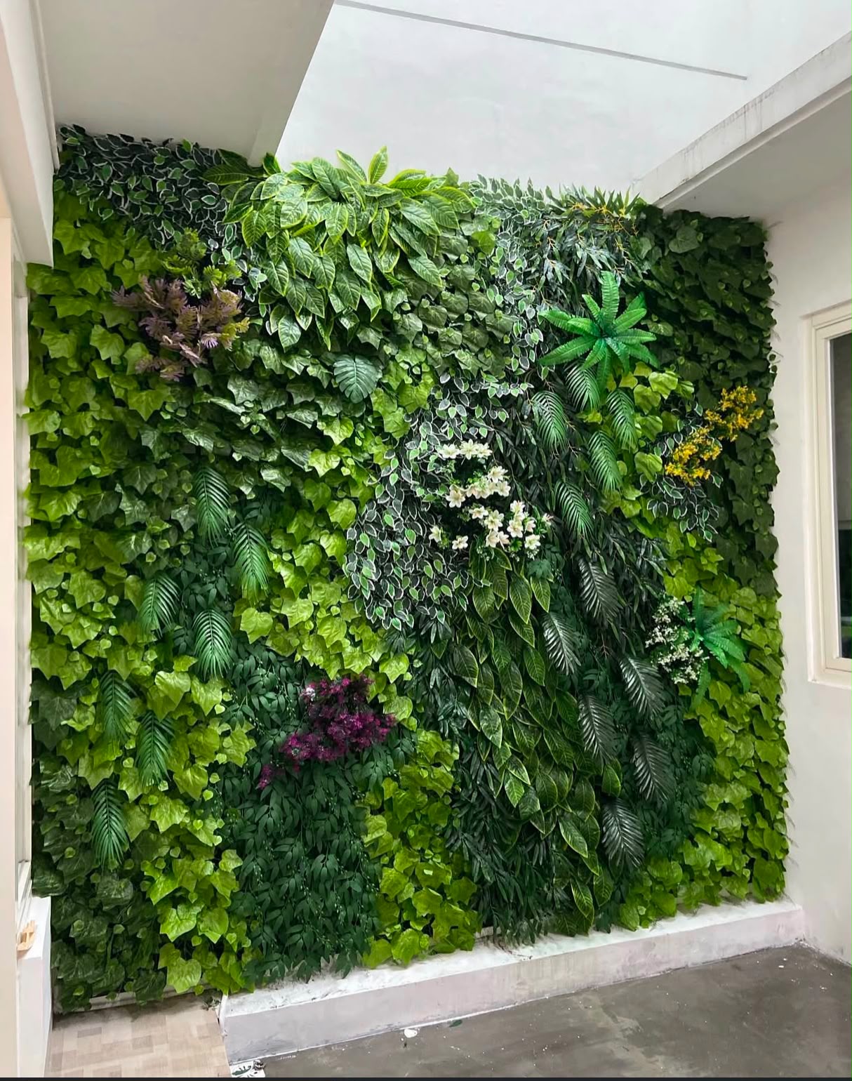 Vertical garden sintetis dense green